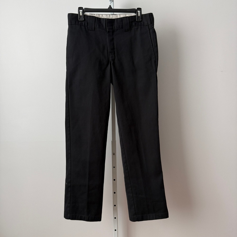 Dickies 32x32 Black Pants Slim Straight Workwear Chino Trousers Gorpcore Skater